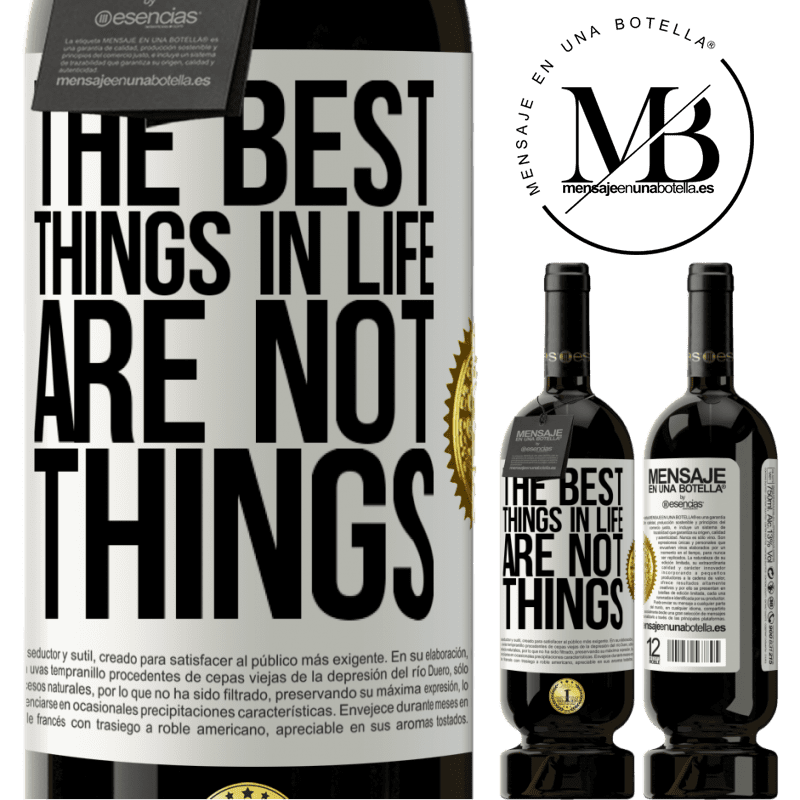 29,95 € Free Shipping | Red Wine Premium Edition MBS® Reserva The best things in life are not things White Label. Customizable label Reserva 12 Months Harvest 2014 Tempranillo