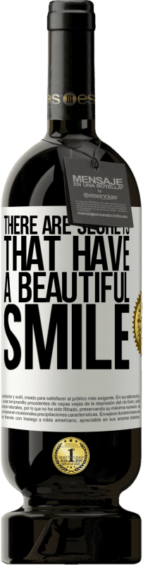 49,95 € 免费送货 | 红酒 高级版 MBS® 预订 有些秘密有美丽的笑容 白标. 可自定义的标签 预订 12 个月 收成 2016 Tempranillo