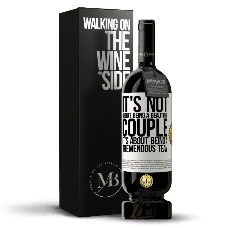 49,95 € Free Shipping | Red Wine Premium Edition MBS® Reserve It's not about being a beautiful couple. It's about being a tremendous team White Label. Customizable label Reserve 12 Months Harvest 2014 Tempranillo
