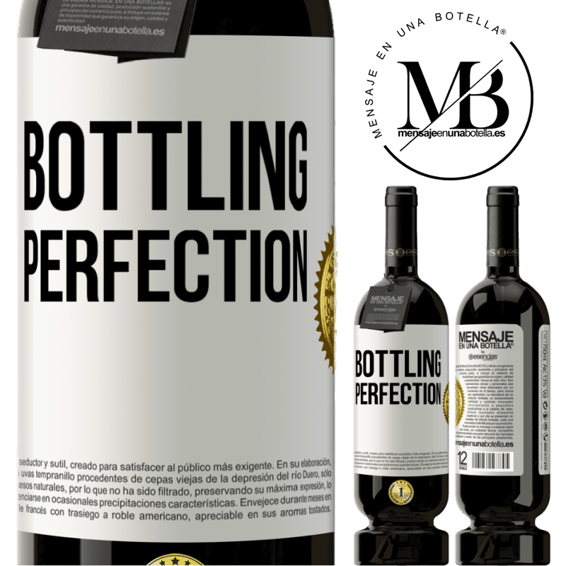 49,95 € Spedizione Gratuita | Vino rosso Edizione Premium MBS® Riserva Bottling perfection Etichetta Bianca. Etichetta personalizzabile Riserva 12 Mesi Raccogliere 2015 Tempranillo