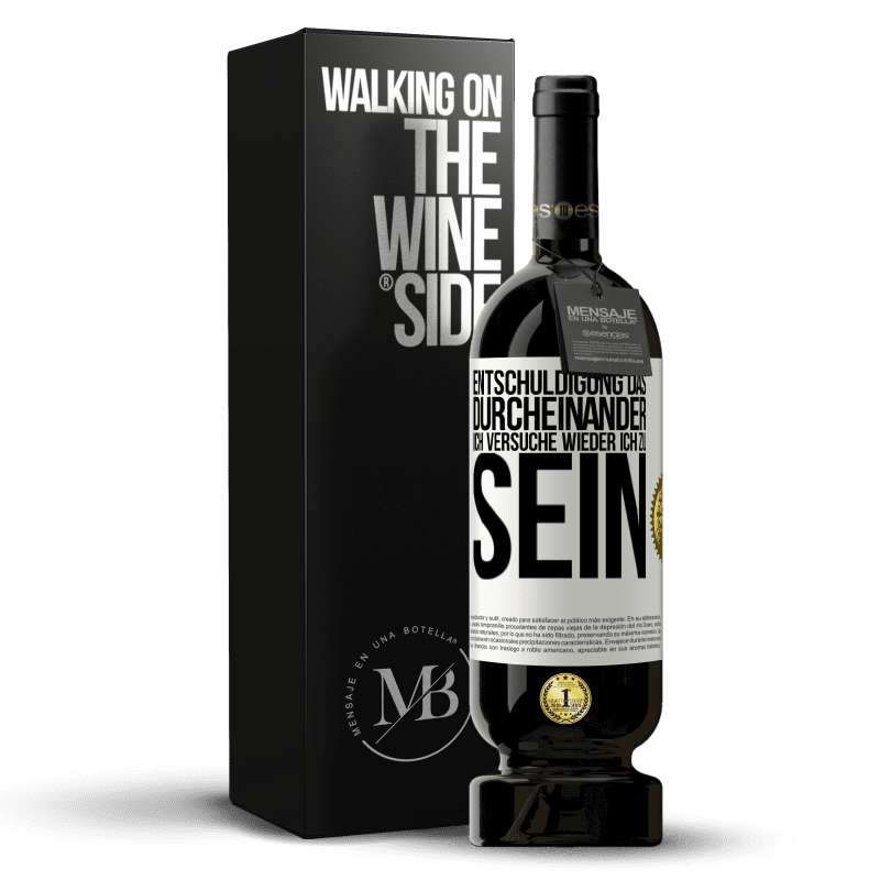 49,95 € | Rotwein Premium Ausgabe MBS® Reserve Entschuldigung das Durcheinander, ich versuche wieder ich zu sein Weißes Etikett. Anpassbares Etikett Reserve 12 Monate Ernte 2016 Tempranillo