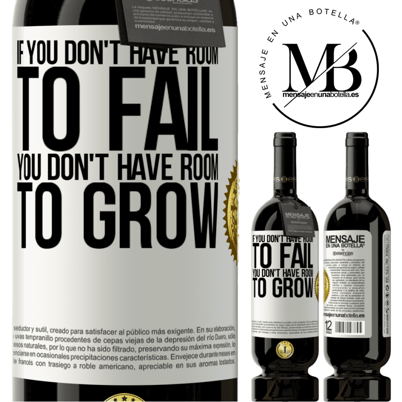29,95 € Free Shipping | Red Wine Premium Edition MBS® Reserva If you don't have room to fail, you don't have room to grow White Label. Customizable label Reserva 12 Months Harvest 2014 Tempranillo