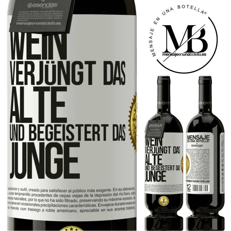 29,95 € Kostenloser Versand | Rotwein Premium Ausgabe MBS® Reserva Wein verjüngt das Alte und begeistert das Junge Weißes Etikett. Anpassbares Etikett Reserva 12 Monate Ernte 2014 Tempranillo