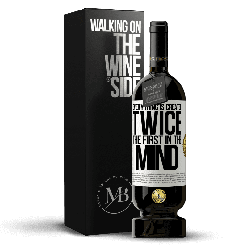 49,95 € Free Shipping | Red Wine Premium Edition MBS® Reserve Everything is created twice. The first in the mind White Label. Customizable label Reserve 12 Months Harvest 2014 Tempranillo