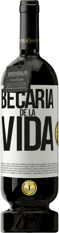 49,95 € Envío gratis | Vino Tinto Edición Premium MBS® Reserva Becaria de la vida Etiqueta Blanca. Etiqueta personalizable Reserva 12 Meses Cosecha 2016 Tempranillo