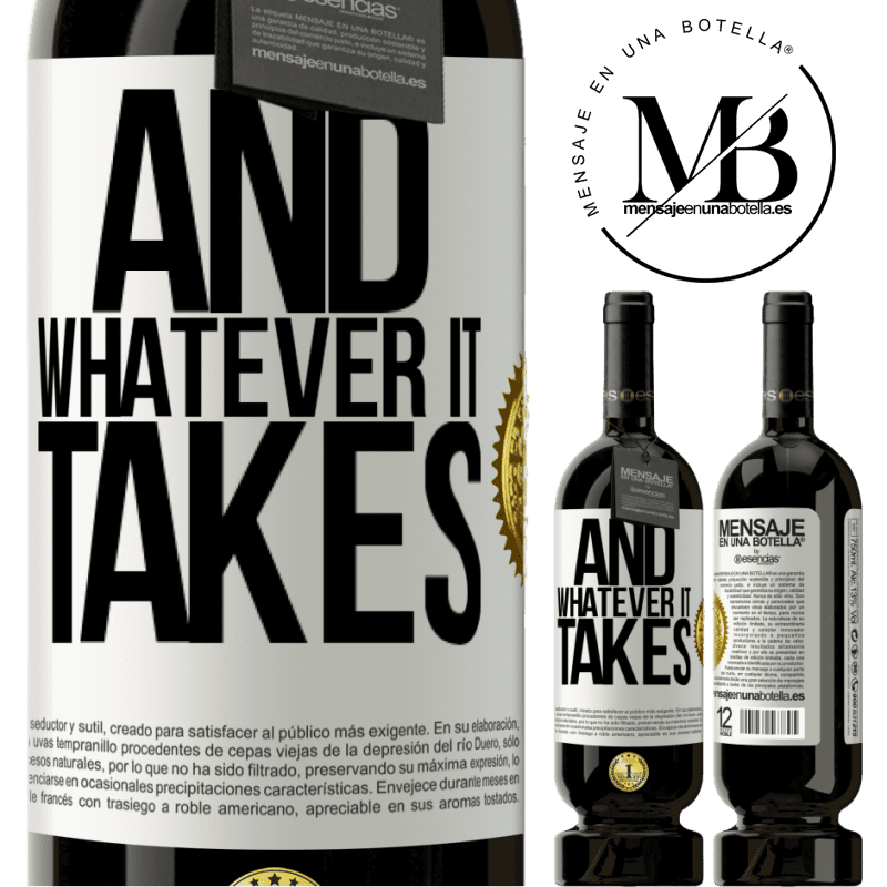 29,95 € Free Shipping | Red Wine Premium Edition MBS® Reserva And whatever it takes White Label. Customizable label Reserva 12 Months Harvest 2014 Tempranillo