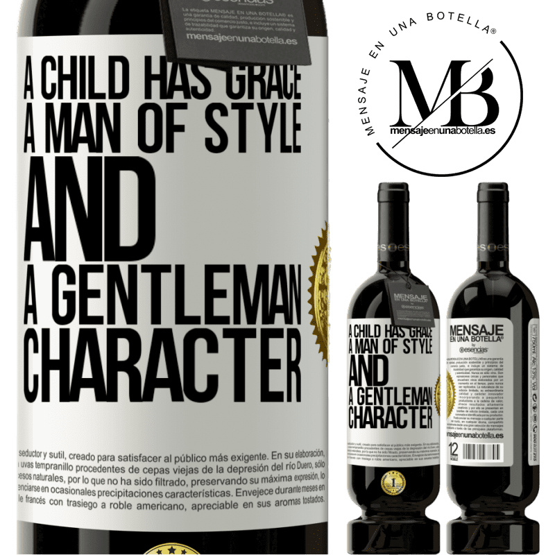 29,95 € Free Shipping | Red Wine Premium Edition MBS® Reserva A child has grace, a man of style and a gentleman, character White Label. Customizable label Reserva 12 Months Harvest 2014 Tempranillo