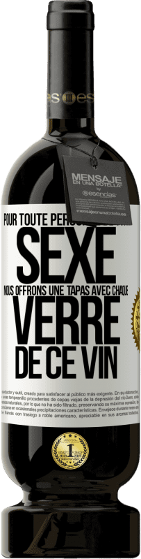 49,95 € Envoi gratuit | Vin rouge Édition Premium MBS® Réserve Pour toute personne de tout SEXE nous offrons une tapas avec chaque verre de ce vin Étiquette Blanche. Étiquette personnalisable Réserve 12 Mois Récolte 2016 Tempranillo