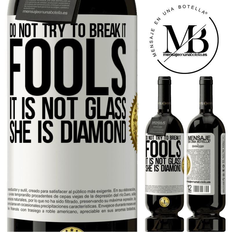 29,95 € Free Shipping | Red Wine Premium Edition MBS® Reserva Do not try to break it, fools, it is not glass. She is diamond White Label. Customizable label Reserva 12 Months Harvest 2014 Tempranillo