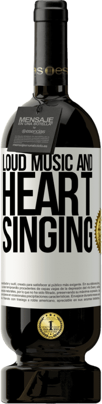 49,95 € 送料無料 | 赤ワイン プレミアム版 MBS® 予約する 大音量の音楽と心の歌 ホワイトラベル. カスタマイズ可能なラベル 予約する 12 月 収穫 2016 Tempranillo