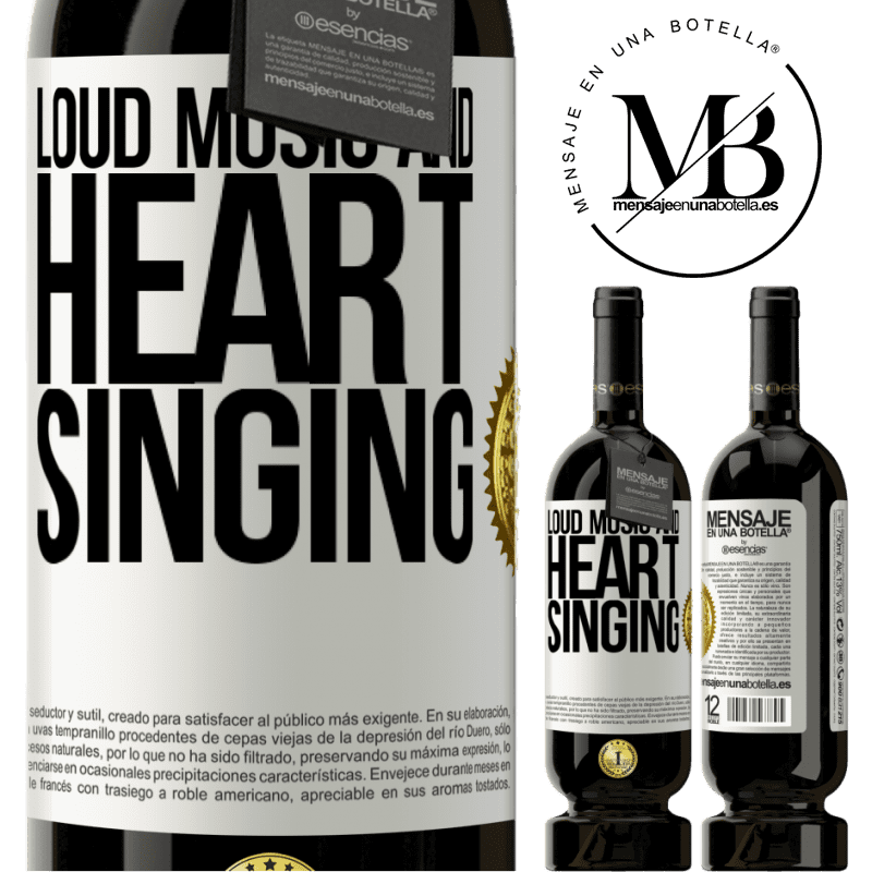 49,95 € Free Shipping | Red Wine Premium Edition MBS® Reserve The loud music and the heart singing White Label. Customizable label Reserve 12 Months Harvest 2014 Tempranillo