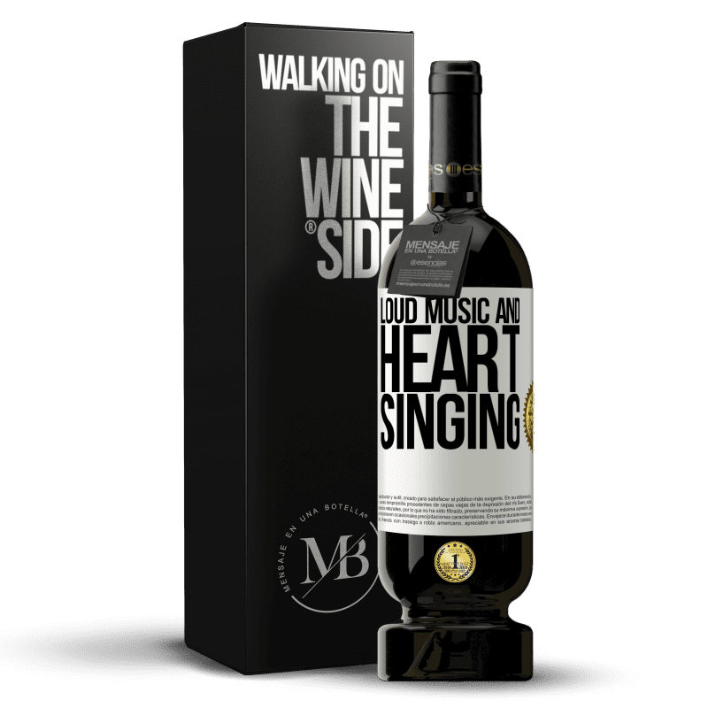 49,95 € Free Shipping | Red Wine Premium Edition MBS® Reserve The loud music and the heart singing White Label. Customizable label Reserve 12 Months Harvest 2015 Tempranillo