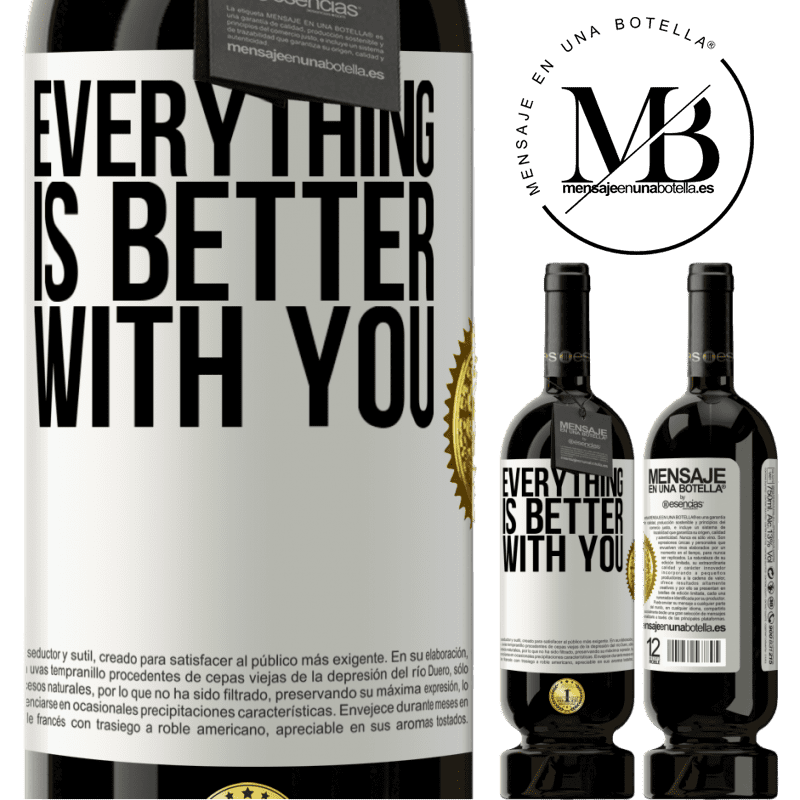 29,95 € Free Shipping | Red Wine Premium Edition MBS® Reserva Everything is better with you White Label. Customizable label Reserva 12 Months Harvest 2014 Tempranillo