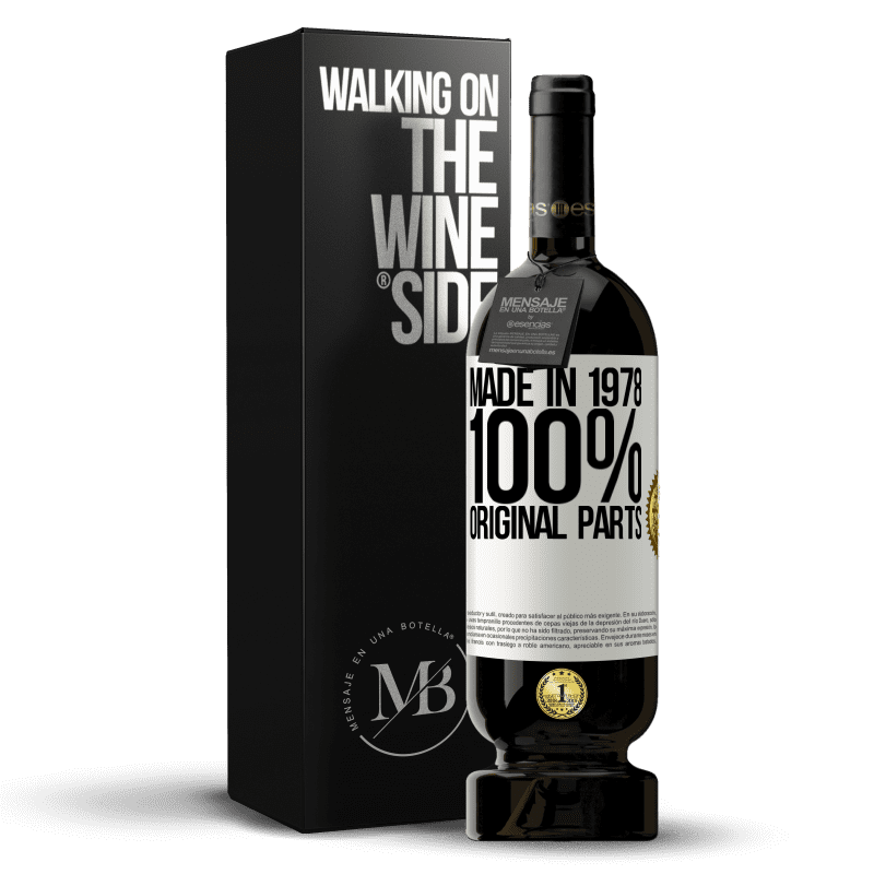 49,95 € Free Shipping | Red Wine Premium Edition MBS® Reserve Made in 1978. 100% original parts White Label. Customizable label Reserve 12 Months Harvest 2014 Tempranillo