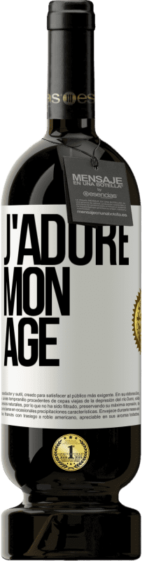 49,95 € | Vin rouge Édition Premium MBS® Réserve J'adore mon âge Étiquette Blanche. Étiquette personnalisable Réserve 12 Mois Récolte 2014 Tempranillo