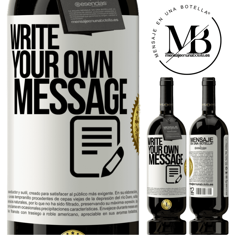 39,95 € Free Shipping | Red Wine Premium Edition MBS® Reserva Write your own message White Label. Customizable label Reserva 12 Months Harvest 2015 Tempranillo