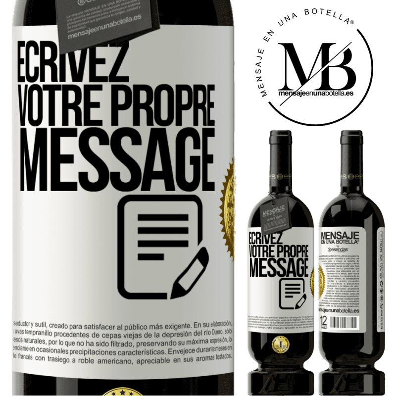 49,95 € Envoi gratuit | Vin rouge Édition Premium MBS® Réserve Écrivez votre propre message Étiquette Blanche. Étiquette personnalisable Réserve 12 Mois Récolte 2014 Tempranillo