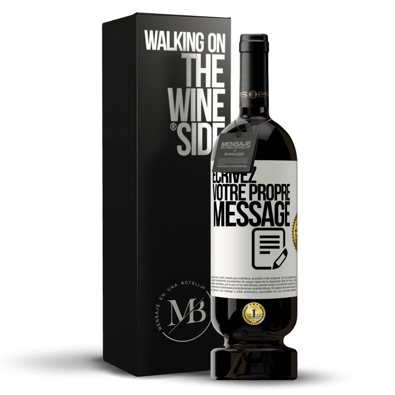 49,95 € Envoi gratuit | Vin rouge Édition Premium MBS® Réserve Écrivez votre propre message Étiquette Blanche. Étiquette personnalisable Réserve 12 Mois Récolte 2015 Tempranillo