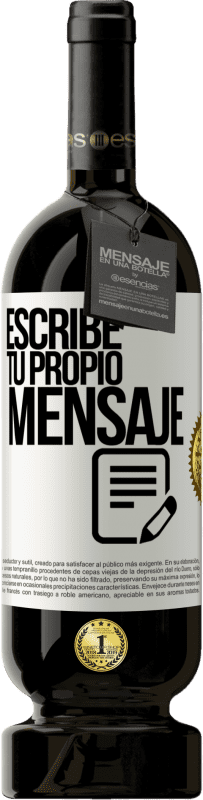 49,95 € Envío gratis | Vino Tinto Edición Premium MBS® Reserva Escribe tu propio mensaje Etiqueta Blanca. Etiqueta personalizable Reserva 12 Meses Cosecha 2016 Tempranillo