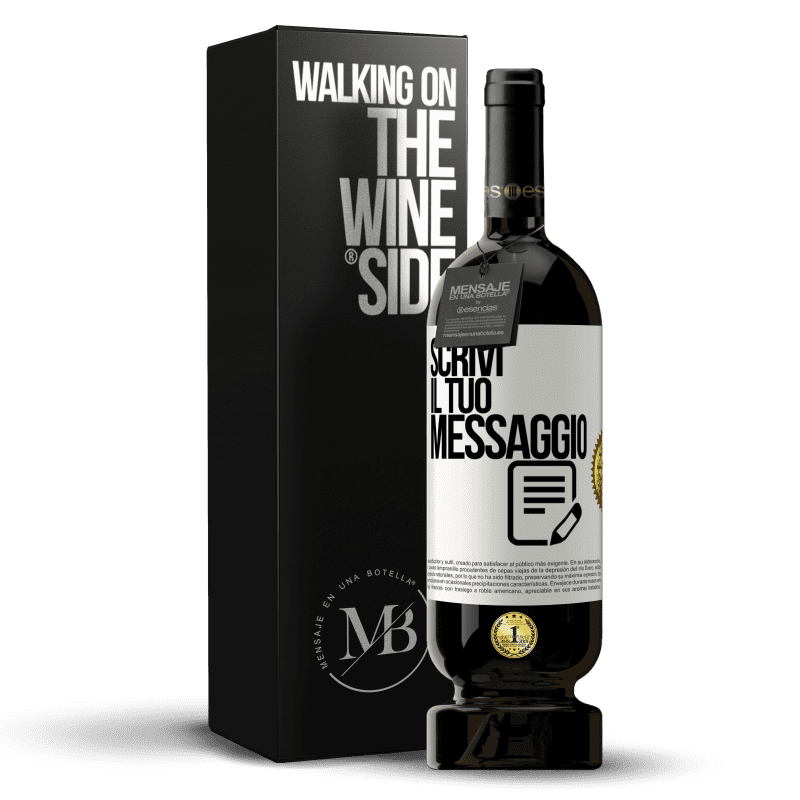 49,95 € Spedizione Gratuita | Vino rosso Edizione Premium MBS® Riserva Scrivi il tuo messaggio Etichetta Bianca. Etichetta personalizzabile Riserva 12 Mesi Raccogliere 2015 Tempranillo