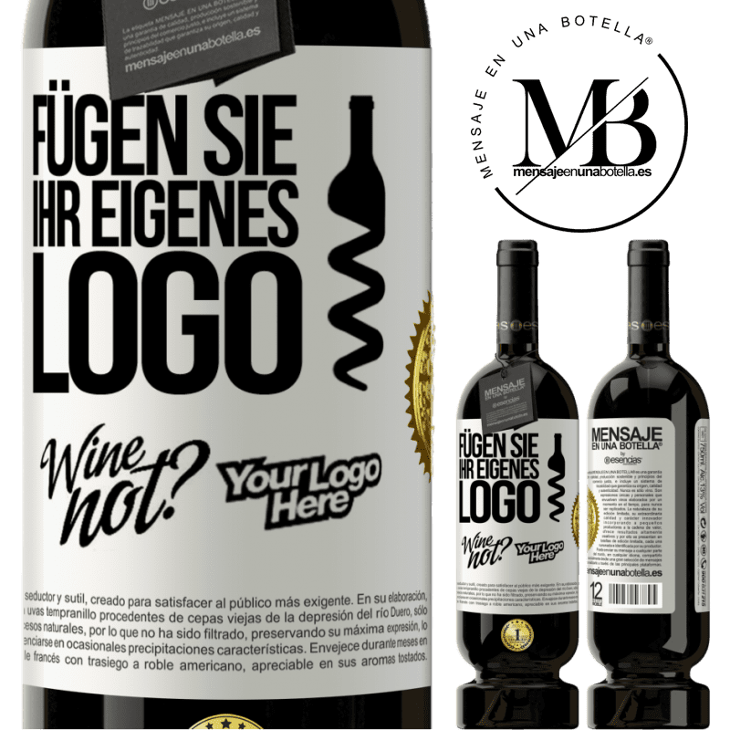 49,95 € Kostenloser Versand | Rotwein Premium Ausgabe MBS® Reserve Füge dein eigenes Logo hinzu Weißes Etikett. Anpassbares Etikett Reserve 12 Monate Ernte 2015 Tempranillo