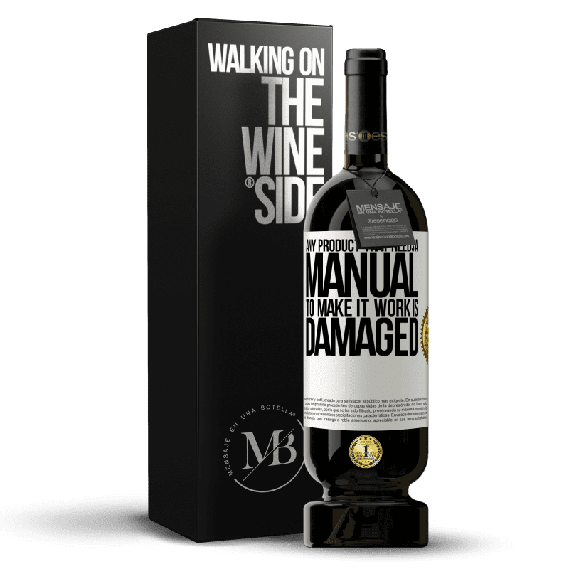 49,95 € Free Shipping | Red Wine Premium Edition MBS® Reserve Any product that needs a manual to make it work is damaged White Label. Customizable label Reserve 12 Months Harvest 2014 Tempranillo