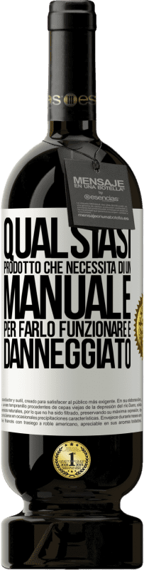 Spedizione Gratuita | Vino rosso Edizione Premium MBS® Riserva Qualsiasi prodotto che necessita di un manuale per farlo funzionare è danneggiato Etichetta Bianca. Etichetta personalizzabile Riserva 12 Mesi Raccogliere 2014 Tempranillo