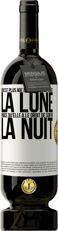 49,95 € | Vin rouge Édition Premium MBS® Réserve Qui est plus agé, le soleil ou la lune? La lune, parce qu'elle a le droit de sortir la nuit Étiquette Blanche. Étiquette personnalisable Réserve 12 Mois Récolte 2014 Tempranillo