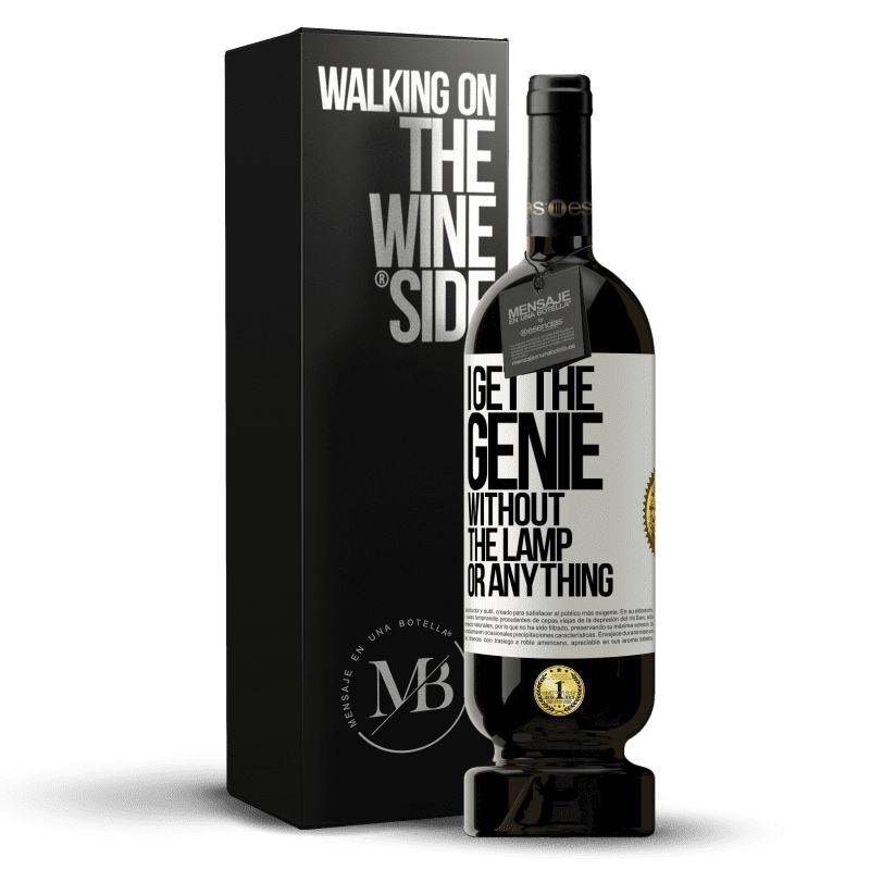 49,95 € Free Shipping | Red Wine Premium Edition MBS® Reserve I get the genie without the lamp or anything White Label. Customizable label Reserve 12 Months Harvest 2014 Tempranillo