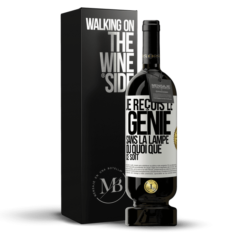 49,95 € Envoi gratuit | Vin rouge Édition Premium MBS® Réserve Je reçois le génie sans la lampe ou quoi que ce soit Étiquette Blanche. Étiquette personnalisable Réserve 12 Mois Récolte 2014 Tempranillo