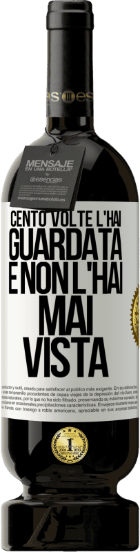 49,95 € Spedizione Gratuita | Vino rosso Edizione Premium MBS® Riserva Cento volte l'hai guardata e non l'hai mai vista Etichetta Bianca. Etichetta personalizzabile Riserva 12 Mesi Raccogliere 2015 Tempranillo