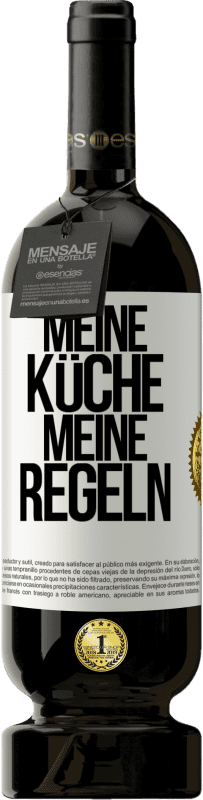 Kostenloser Versand | Rotwein Premium Ausgabe MBS® Reserve Meine Küche, meine Regeln Weißes Etikett. Anpassbares Etikett Reserve 12 Monate Ernte 2014 Tempranillo