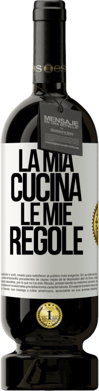 Spedizione Gratuita | Vino rosso Edizione Premium MBS® Riserva La mia cucina, le mie regole Etichetta Bianca. Etichetta personalizzabile Riserva 12 Mesi Raccogliere 2014 Tempranillo