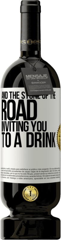 49,95 € 免费送货 | 红酒 高级版 MBS® 预订 和路的石头邀请你去喝一杯 白标. 可自定义的标签 预订 12 个月 收成 2016 Tempranillo
