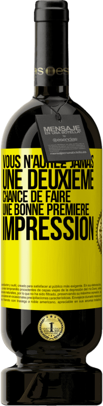 49,95 € | Vin rouge Édition Premium MBS® Réserve Vous n'aurez jamais une deuxième chance de faire une bonne première impression Étiquette Jaune. Étiquette personnalisable Réserve 12 Mois Récolte 2015 Tempranillo