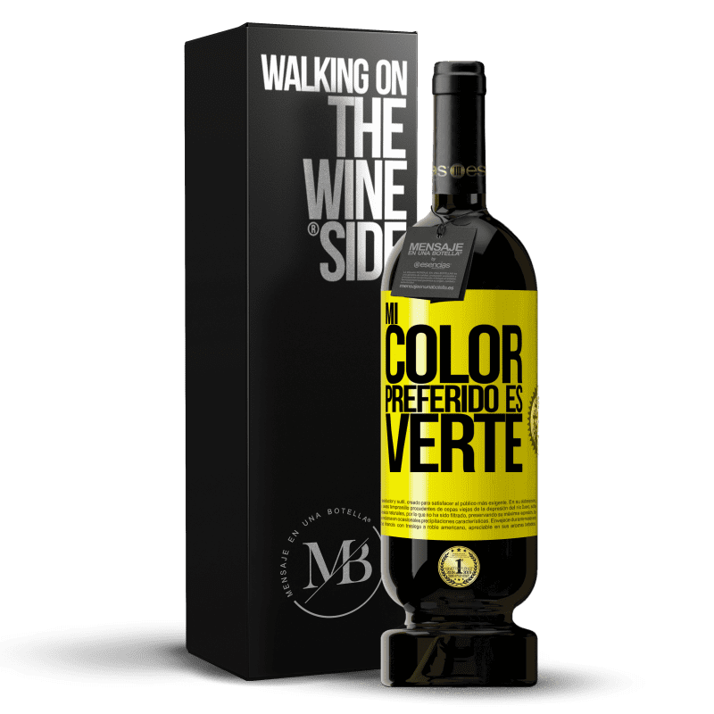 49,95 € Free Shipping | Red Wine Premium Edition MBS® Reserve Mi color preferido es: verte Yellow Label. Customizable label Reserve 12 Months Harvest 2015 Tempranillo