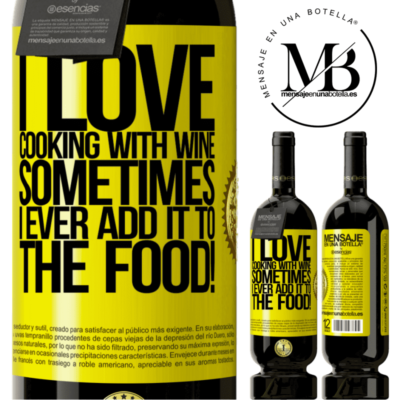 29,95 € Free Shipping | Red Wine Premium Edition MBS® Reserva I love cooking with wine. Sometimes I ever add it to the food! Yellow Label. Customizable label Reserva 12 Months Harvest 2014 Tempranillo