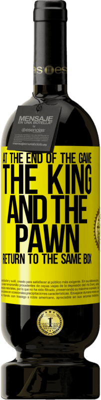 49,95 € Free Shipping | Red Wine Premium Edition MBS® Reserve At the end of the game, the king and the pawn return to the same box Yellow Label. Customizable label Reserve 12 Months Harvest 2016 Tempranillo
