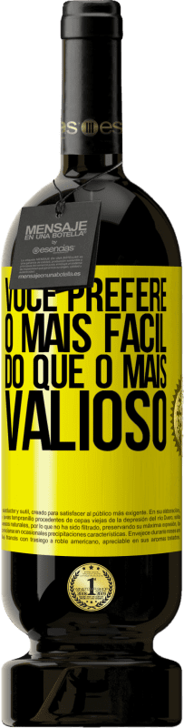49,95 € Envio grátis | Vinho tinto Edição Premium MBS® Reserva Você prefere o mais fácil do que o mais valioso Etiqueta Amarela. Etiqueta personalizável Reserva 12 Meses Colheita 2016 Tempranillo