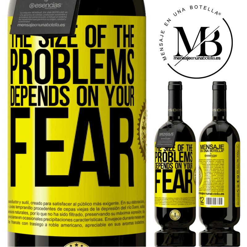 29,95 € Free Shipping | Red Wine Premium Edition MBS® Reserva The size of the problems depends on your fear Yellow Label. Customizable label Reserva 12 Months Harvest 2014 Tempranillo