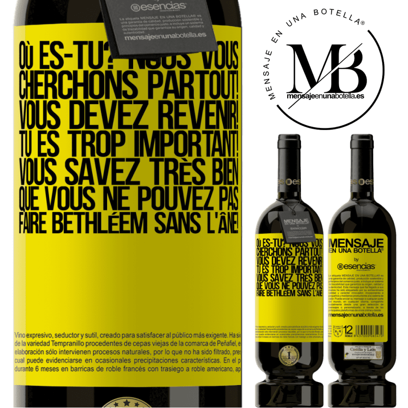 «Où es-tu? Nous te cherchons partout! Tu dois revenir! Tu es trop important! Tu sais très bien qu'on ne peut pas pas faire la crè» Édition Premium MBS® Réserve