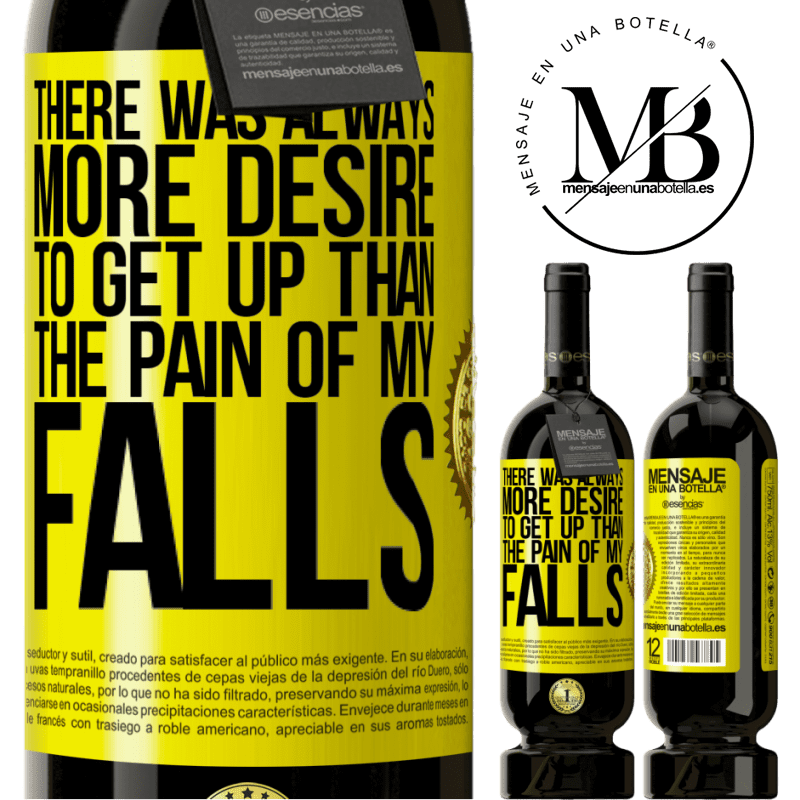 29,95 € Free Shipping | Red Wine Premium Edition MBS® Reserva There was always more desire to get up than the pain of my falls Yellow Label. Customizable label Reserva 12 Months Harvest 2014 Tempranillo
