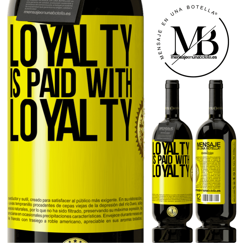 29,95 € Free Shipping | Red Wine Premium Edition MBS® Reserva Loyalty is paid with loyalty Yellow Label. Customizable label Reserva 12 Months Harvest 2014 Tempranillo