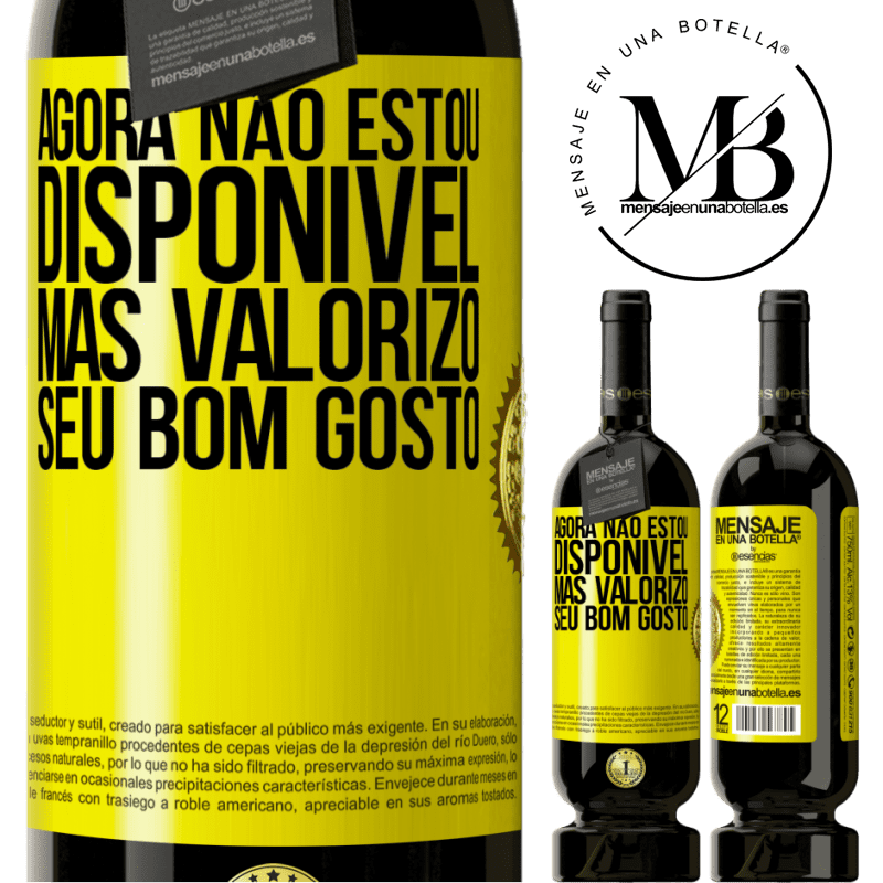 49,95 € Envio grátis | Vinho tinto Edição Premium MBS® Reserva Agora não estou disponível, mas valorizo seu bom gosto Etiqueta Amarela. Etiqueta personalizável Reserva 12 Meses Colheita 2015 Tempranillo