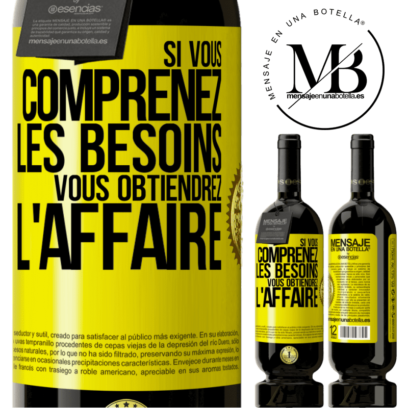 49,95 € Envoi gratuit | Vin rouge Édition Premium MBS® Réserve Si vous comprenez les besoins vous obtiendrez l'affaire Étiquette Jaune. Étiquette personnalisable Réserve 12 Mois Récolte 2014 Tempranillo