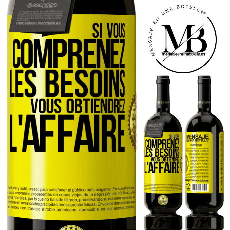 49,95 € Envoi gratuit | Vin rouge Édition Premium MBS® Réserve Si vous comprenez les besoins vous obtiendrez l'affaire Étiquette Jaune. Étiquette personnalisable Réserve 12 Mois Récolte 2016 Tempranillo