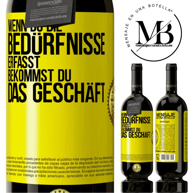 49,95 € Kostenloser Versand | Rotwein Premium Ausgabe MBS® Reserve Wenn du die Bedürfnisse erfasst, bekommst du das Geschäft Gelbes Etikett. Anpassbares Etikett Reserve 12 Monate Ernte 2014 Tempranillo