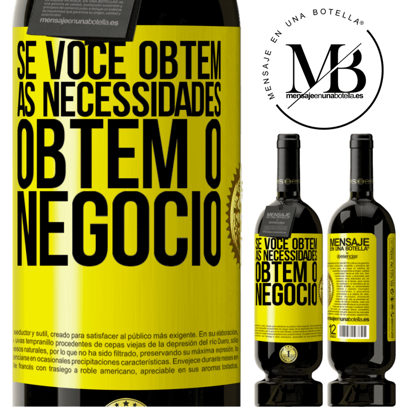 49,95 € Envio grátis | Vinho tinto Edição Premium MBS® Reserva Se você obtém as necessidades, obtém o negócio Etiqueta Amarela. Etiqueta personalizável Reserva 12 Meses Colheita 2014 Tempranillo