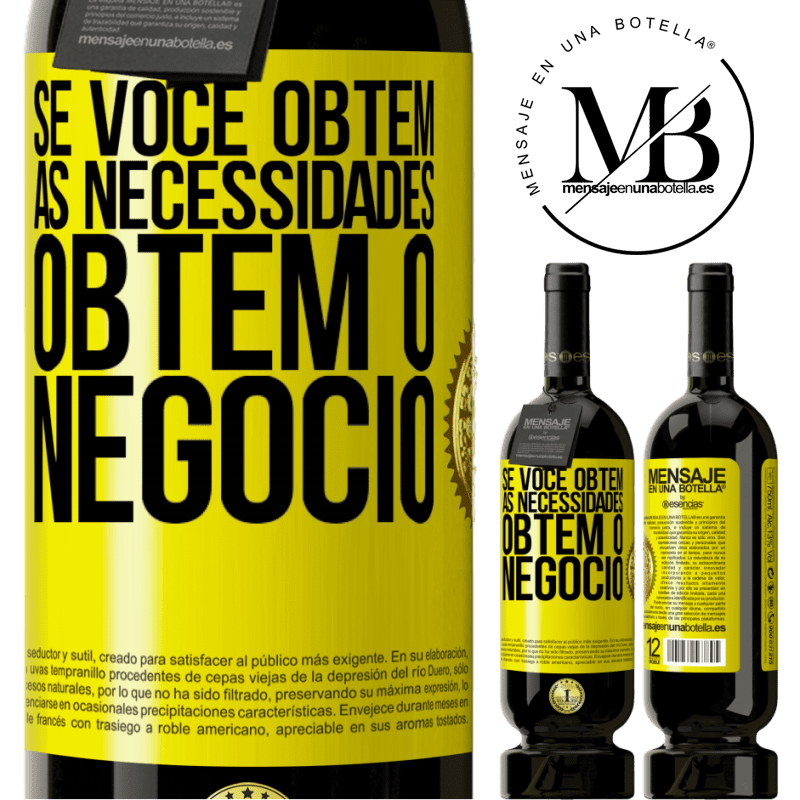 49,95 € Envio grátis | Vinho tinto Edição Premium MBS® Reserva Se você obtém as necessidades, obtém o negócio Etiqueta Amarela. Etiqueta personalizável Reserva 12 Meses Colheita 2016 Tempranillo