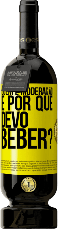 Envio grátis | Vinho tinto Edição Premium MBS® Reserva quem é moderação e por que devo beber? Etiqueta Amarela. Etiqueta personalizável Reserva 12 Meses Colheita 2016 Tempranillo